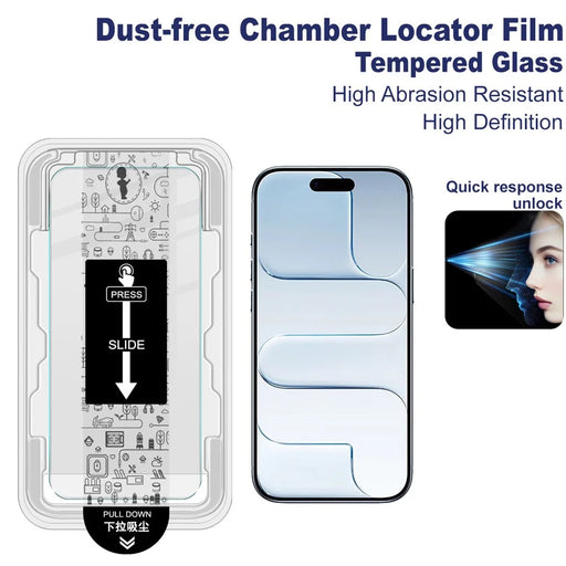 IMAK H Series For iPhone Air Tempered Glass Screen Protector Film with Dust-free Installation Tool - 2