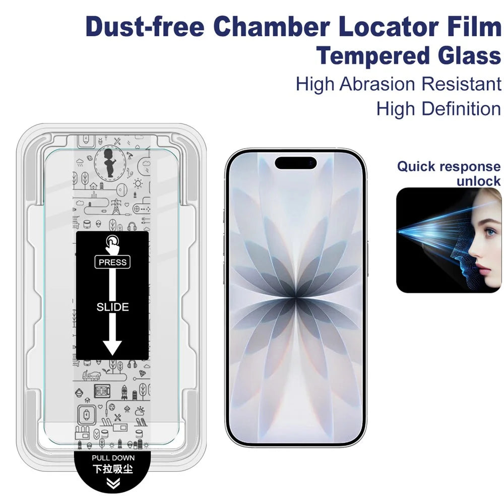 IMAK H Series For iPhone 17 Tempered Glass Screen Protector Film with Dust-free Installation Tool - 2