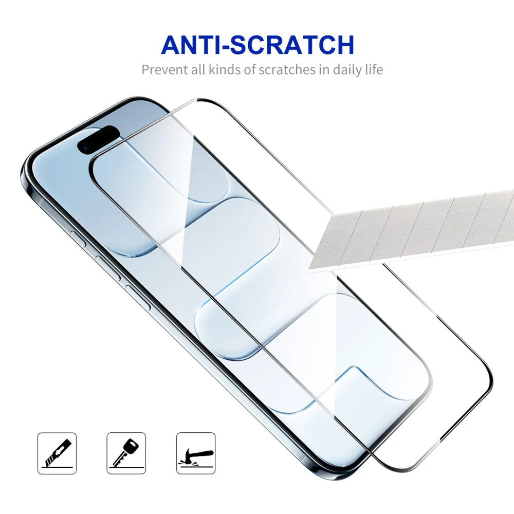 ENKAY HAT PRINCE For iPhone Air HD Clear Film   Tempered Glass Screen Protector with Installation Tool - Transparent - 5