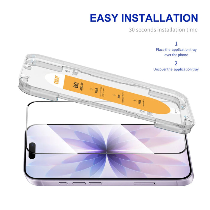 ENKAY HAT PRINCE For iPhone 17 HD Clear Film   Tempered Glass Screen Protector with Installation Tool - Transparent - 2