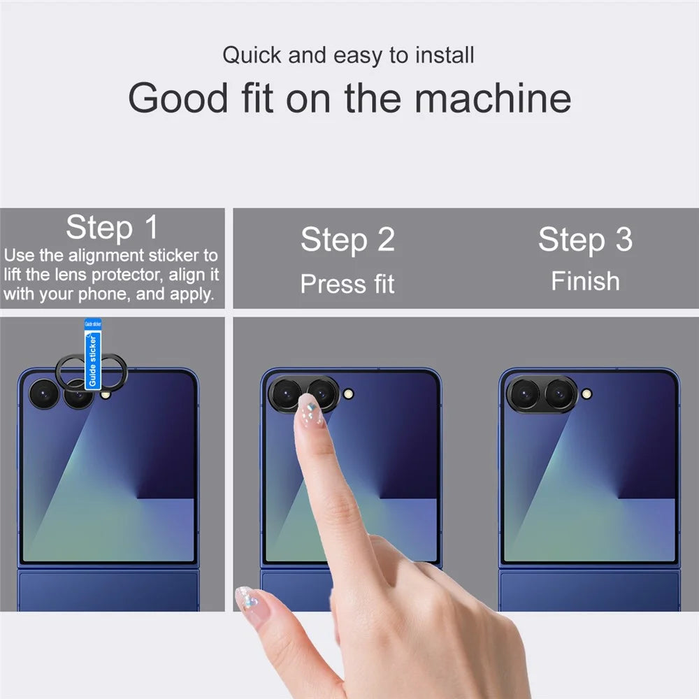 IMAK For Samsung Galaxy Z Flip8 / Z Flip7 5G Metal Camera Lens Protector Lens Protective Cover - 7