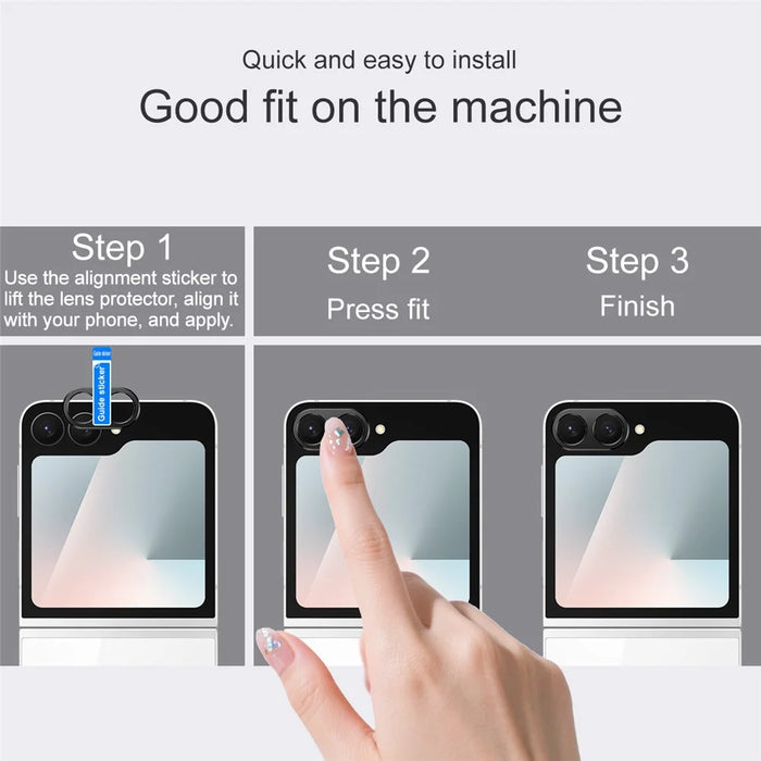 IMAK For Samsung Galaxy Z Flip7 FE 5G Metal Camera Lens Protector Lens Protective Cover - 7