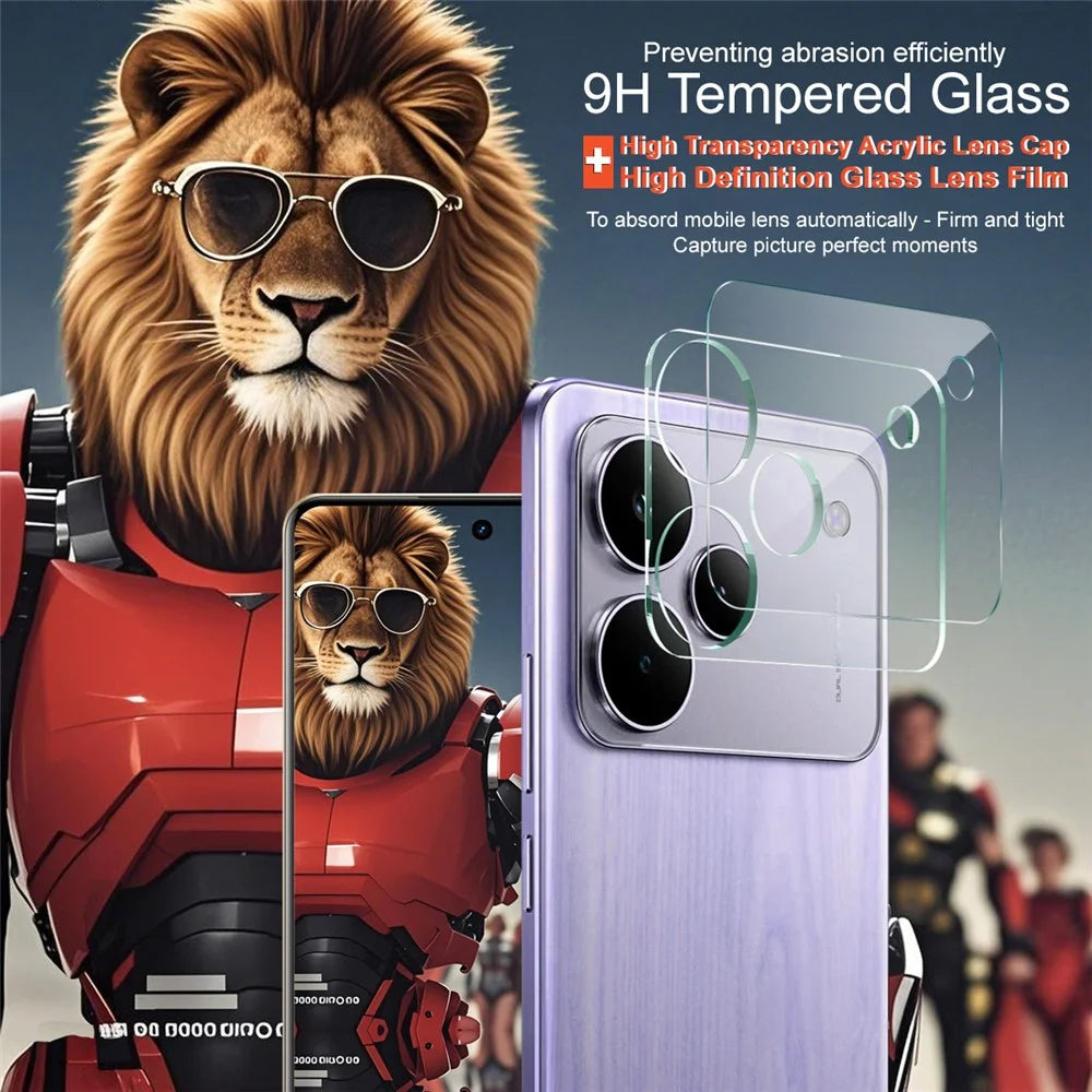 IMAK For Realme P4 Pro 5G Tempered Glass Camera Lens Protector + Acrylic Lens Cap - 3