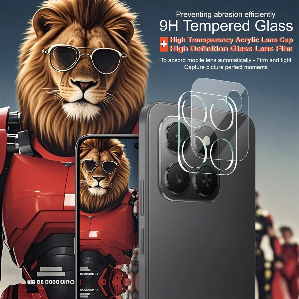 IMAK For Honor 400 Smart 5G / 4G / X7d 4G Tempered Glass Full Coverage Camera Lens Protector + Acrylic Lens Cap - 3