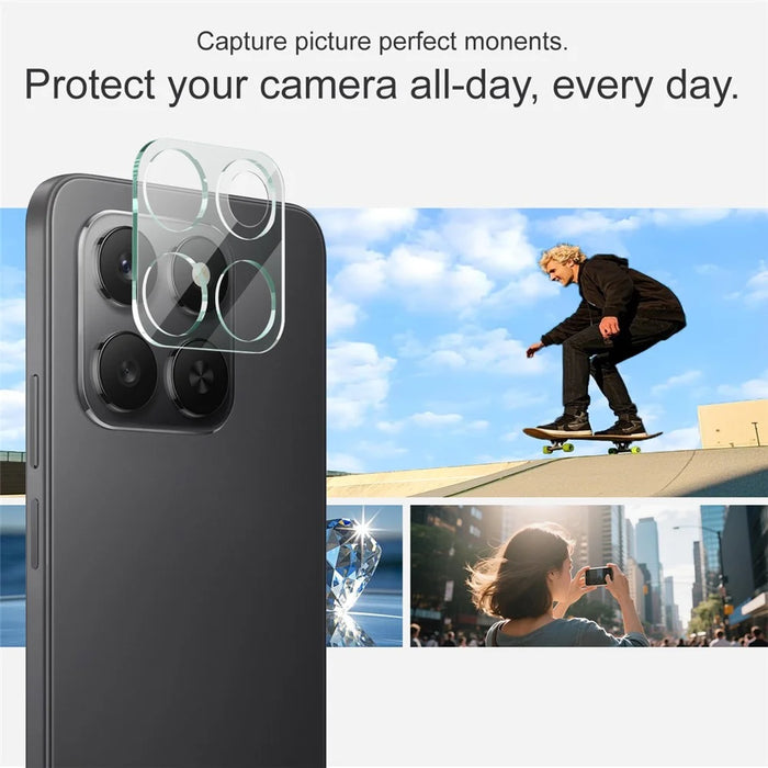 IMAK For Honor 400 Smart 5G / 4G / X7d 4G Tempered Glass Full Coverage Camera Lens Protector + Acrylic Lens Cap - 4