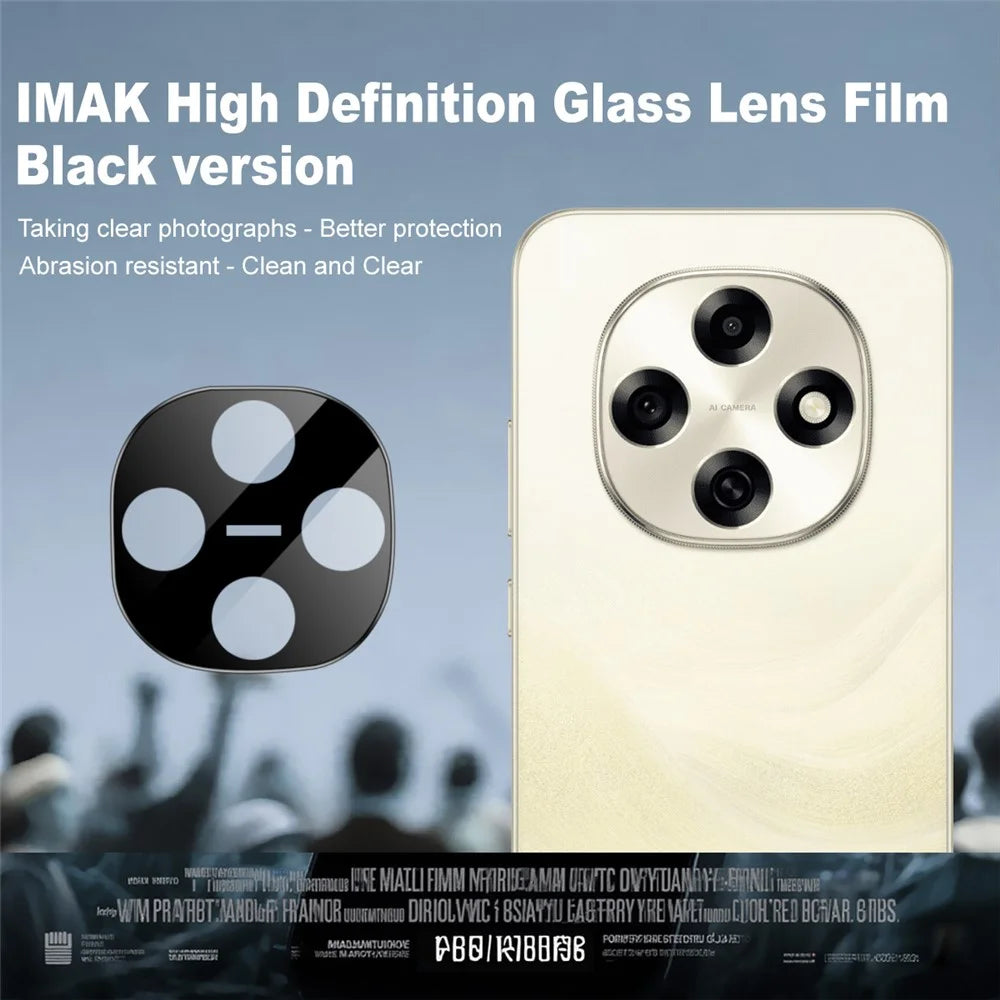 IMAK For Oppo A6 Pro 5G  /  F31 Pro 5G Camera Lens Protector Tempered Glass HD Clear Lens Film (Black Version) - 3