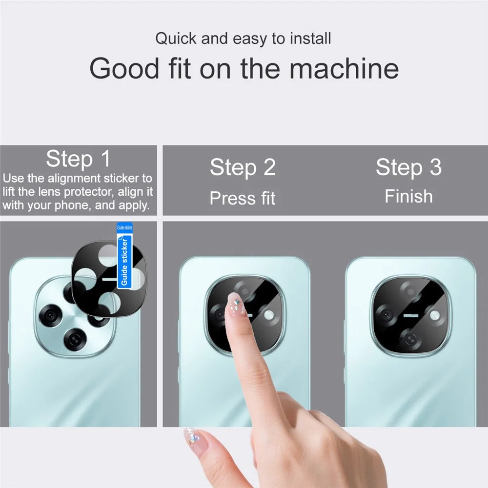 IMAK For Oppo A6 Pro 5G  /  F31 Pro 5G Camera Lens Protector Tempered Glass HD Clear Lens Film (Black Version) - 7