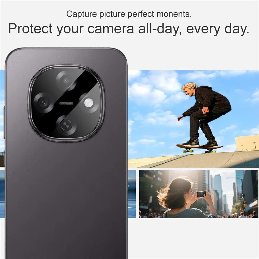IMAK For Oppo A6 Pro 5G  /  F31 Pro 5G Tempered Glass Camera Lens Protector with Self Positioning Frame (Black Version) - 5