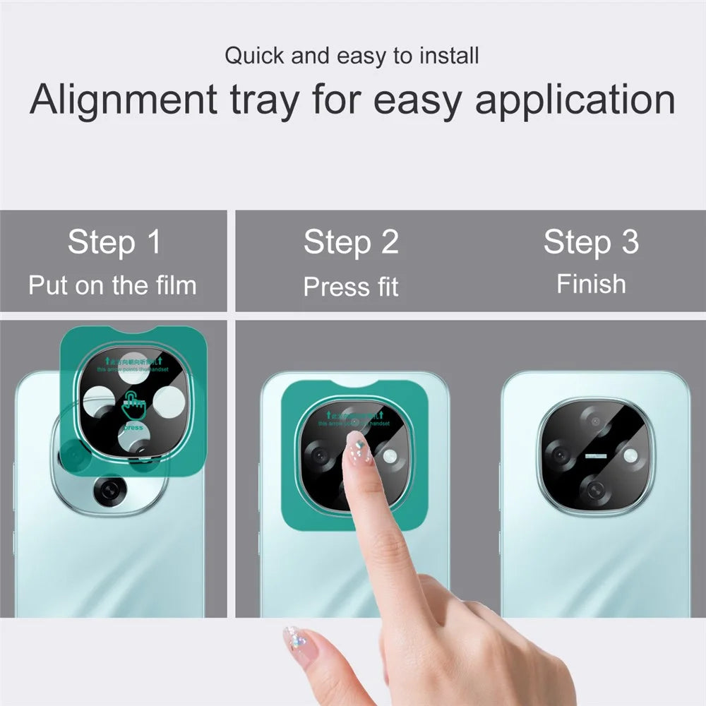 IMAK For Oppo A6 Pro 5G  /  F31 Pro 5G Tempered Glass Camera Lens Protector with Self Positioning Frame (Black Version) - 7