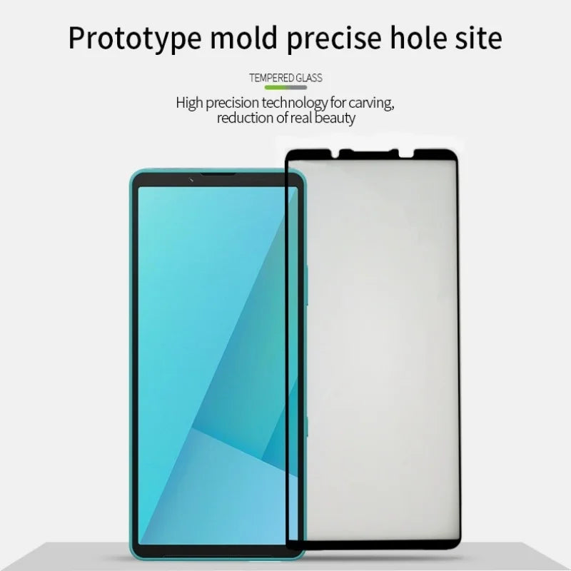 MOFI For Sony Xperia 10 VII Screen Protector  9H 3D Curved Tempered Glass Film - Black - 3