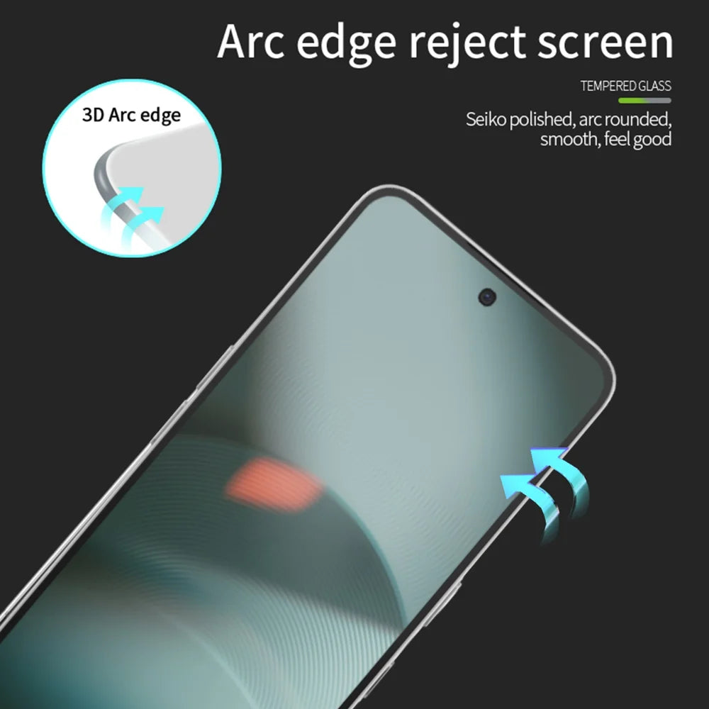 MOFI For Nothing Phone (3) 5G Screen Protector  9H 3D Curved Tempered Glass Film - Black - 2