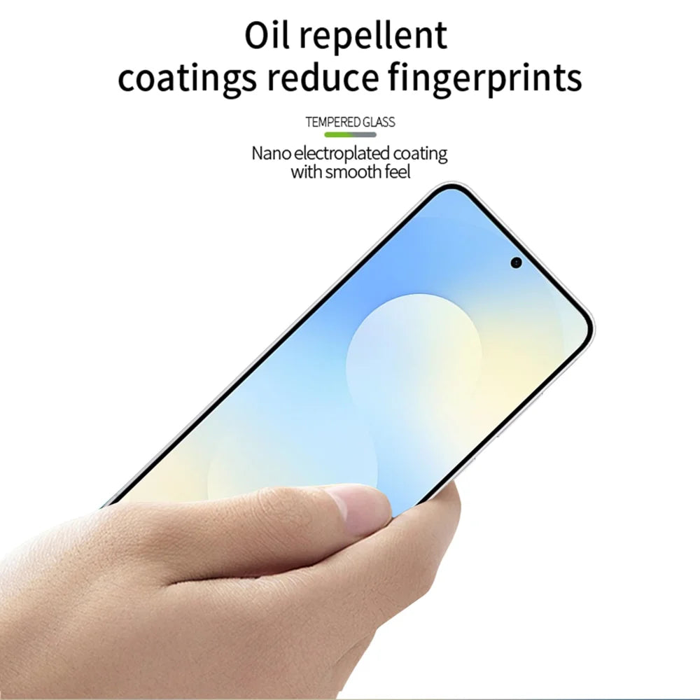 MOFI For Samsung Galaxy S25 FE Screen Protector  9H 3D Curved Tempered Glass Film - Black - 4