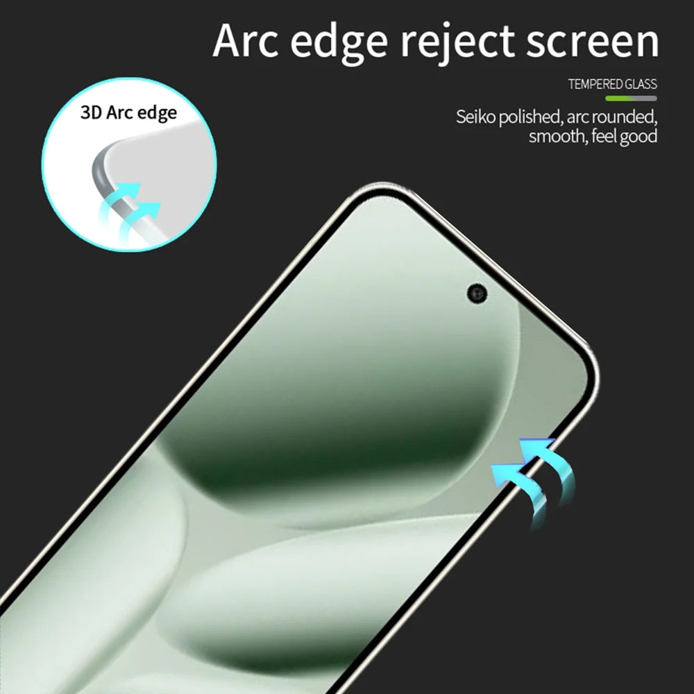 MOFI For Google Pixel 10 Pro XL Screen Protector  9H 3D Curved Tempered Glass Film - Black - 2