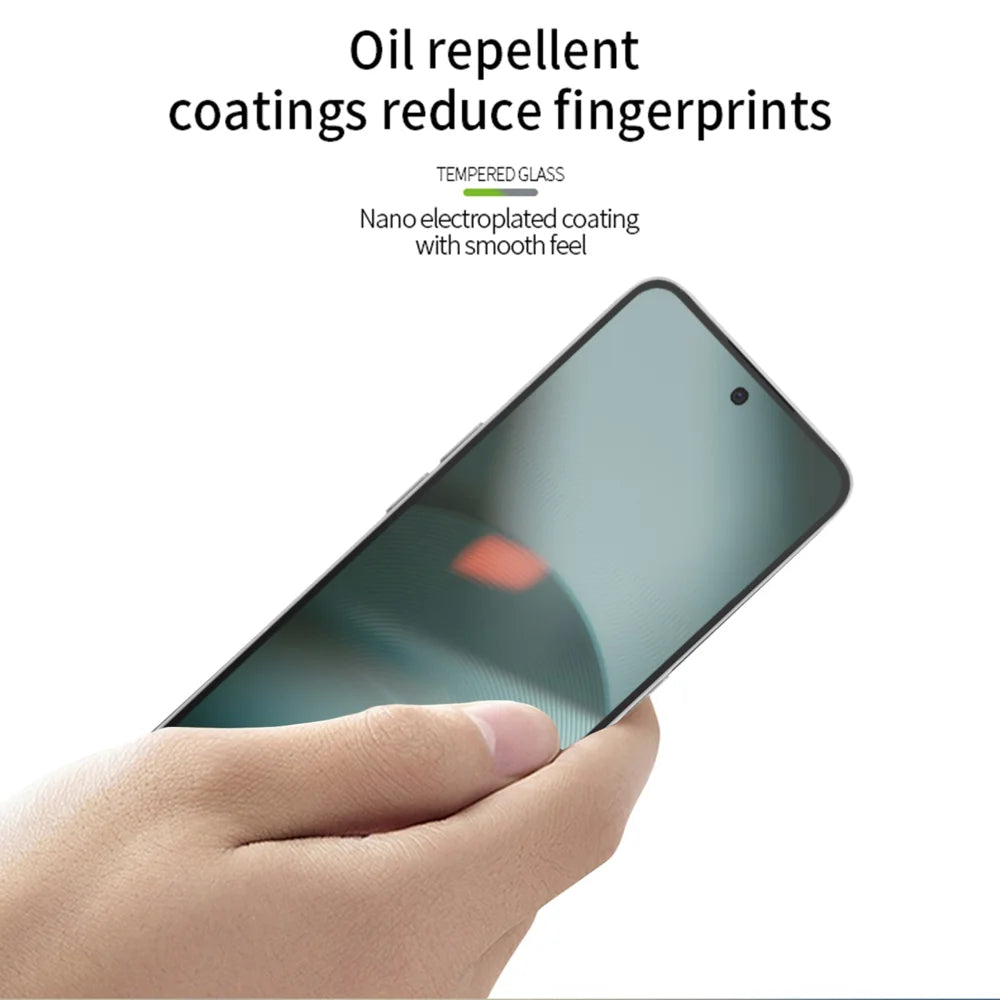 MOFI For Nothing Phone (3) 5G / Oppo A60 4G Screen Protector  9H Full Glue Full Coverage High Aluminum-Silicon Glass Film - Black - 4