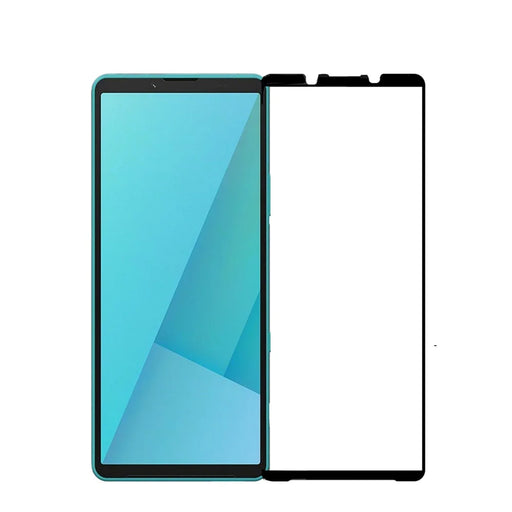 MOFI For Sony Xperia 10 VII Screen Protector  9H Full Glue Full Coverage High Aluminum-Silicon Glass Film - Black - 1