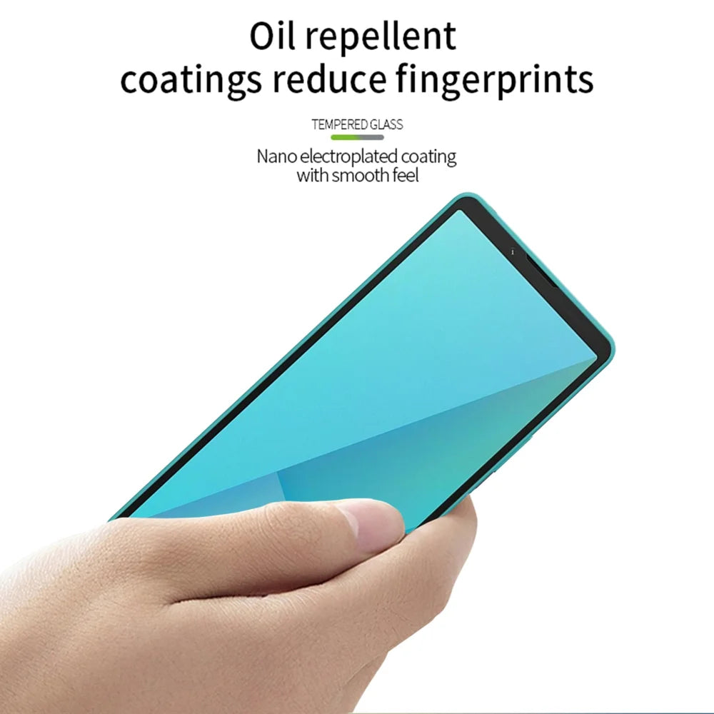 MOFI For Sony Xperia 10 VII Screen Protector  9H Full Glue Full Coverage High Aluminum-Silicon Glass Film - Black - 4