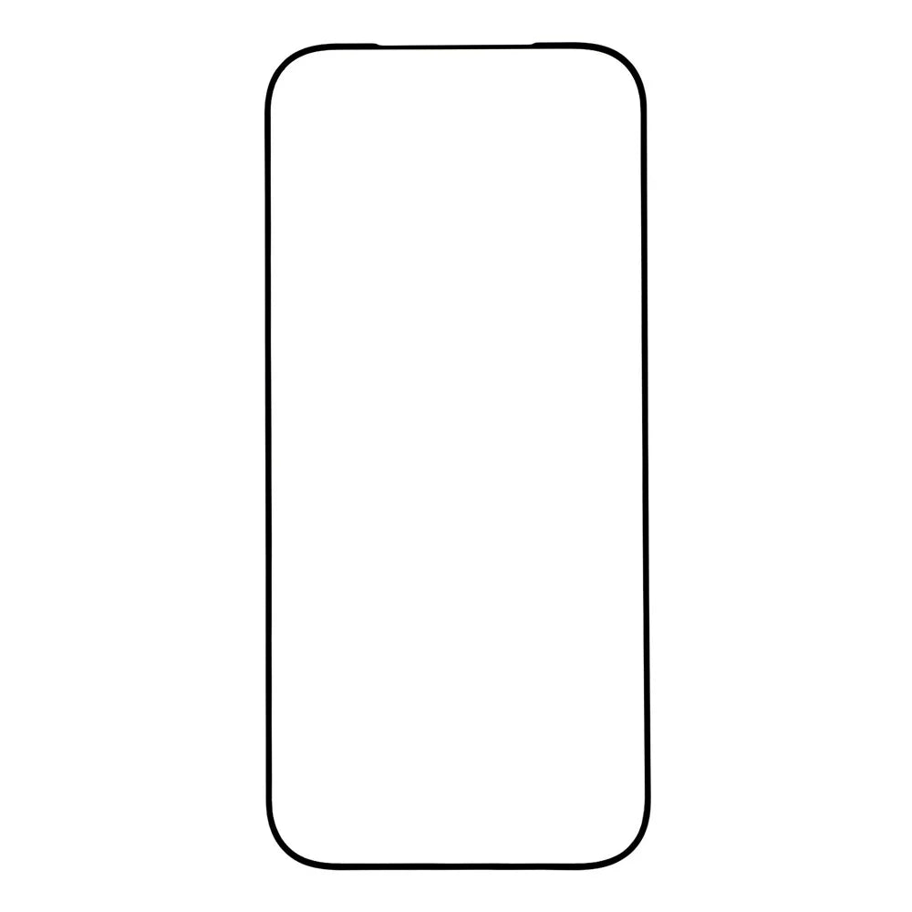 For iPhone 15 Pro Max Screen Protector High Aluminium-Silicon Glass Silk Printing HD Film - Black - 3