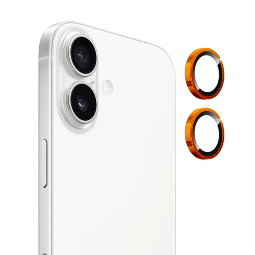 ENKAY HAT PRINCE For iPhone 17 Camera Lens Film   Tempered Glass+Aluminum Alloy Lens Protector - Orange - 1