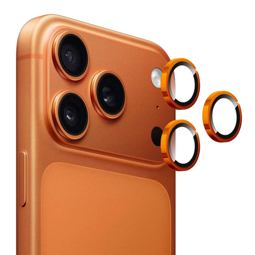 ENKAY HAT PRINCE For iPhone 17 Pro / iPhone 17 Pro Max Camera Lens Film   Tempered Glass+Aluminum Alloy Lens Protector - Orange - 1