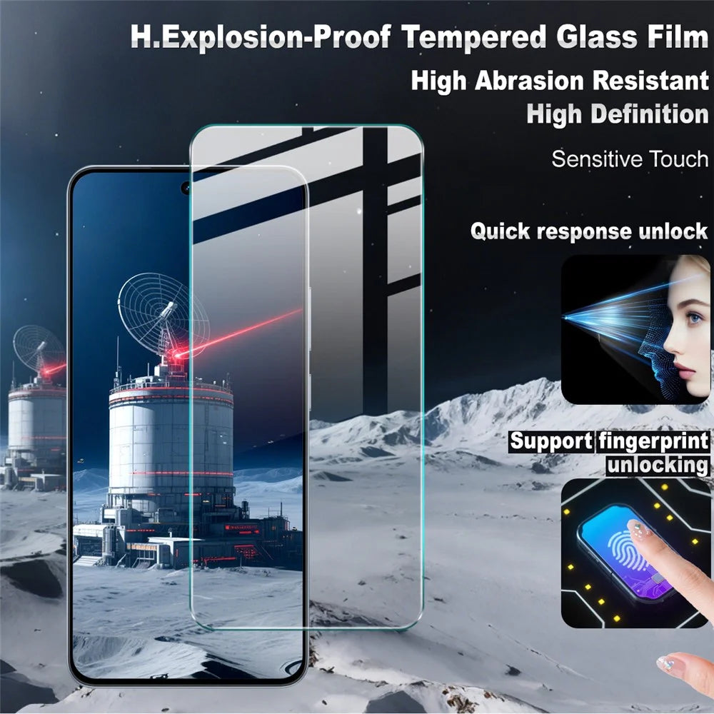 IMAK H Series For Realme P4 5G Screen Protector Tempered Glass Film (Not Complete Coverage) (Fingerprint Unlock) - 2