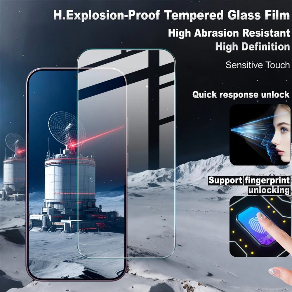 IMAK H Series For Xiaomi 17 Pro Max / 17 Max / OnePlus Nord CE6 5G / Turbo 6X Pro 5G / Ace 6 Ultra 5G Screen Protector Tempered Glass Film (Not Complete Coverage) (Fingerprint Unlock) - 2