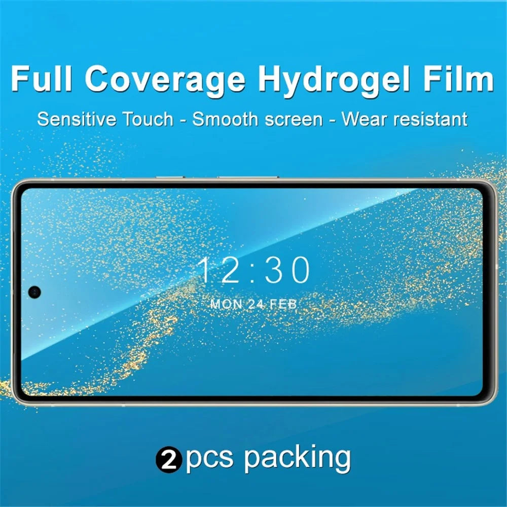IMAK 2Pcs / Set Hydrogel Film III for Google Pixel 7 5G, Full Coverage Screen Protector Ultra Clear Anti-scratch Anti-explosion Soft TPU Film - 2