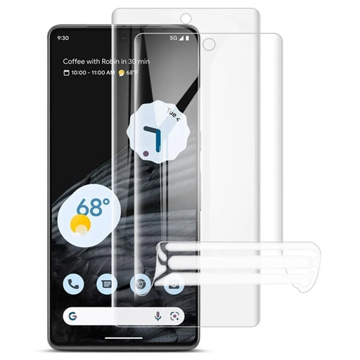 IMAK 2Pcs / Set Hydrogel Film III for Google Pixel 7 Pro 5G, Ultra Clear Soft TPU Anti-explosion Film Full Coverage Front Screen Protector - 1