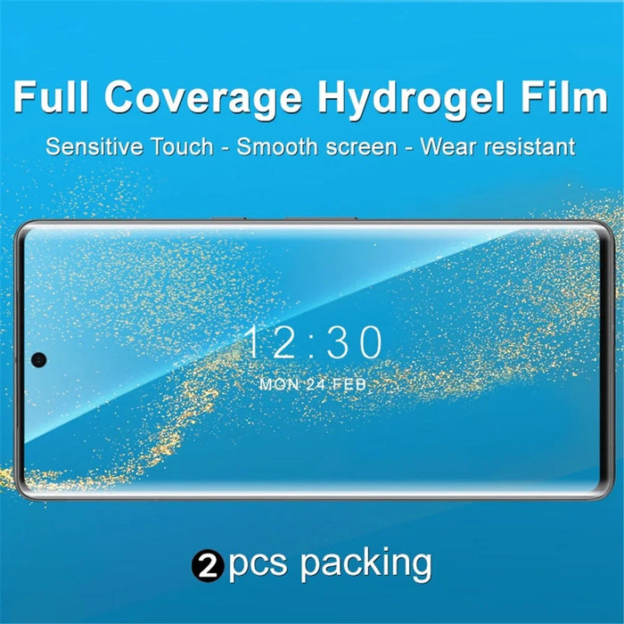 IMAK 2Pcs / Set Hydrogel Film III for Google Pixel 7 Pro 5G, Ultra Clear Soft TPU Anti-explosion Film Full Coverage Front Screen Protector - 2