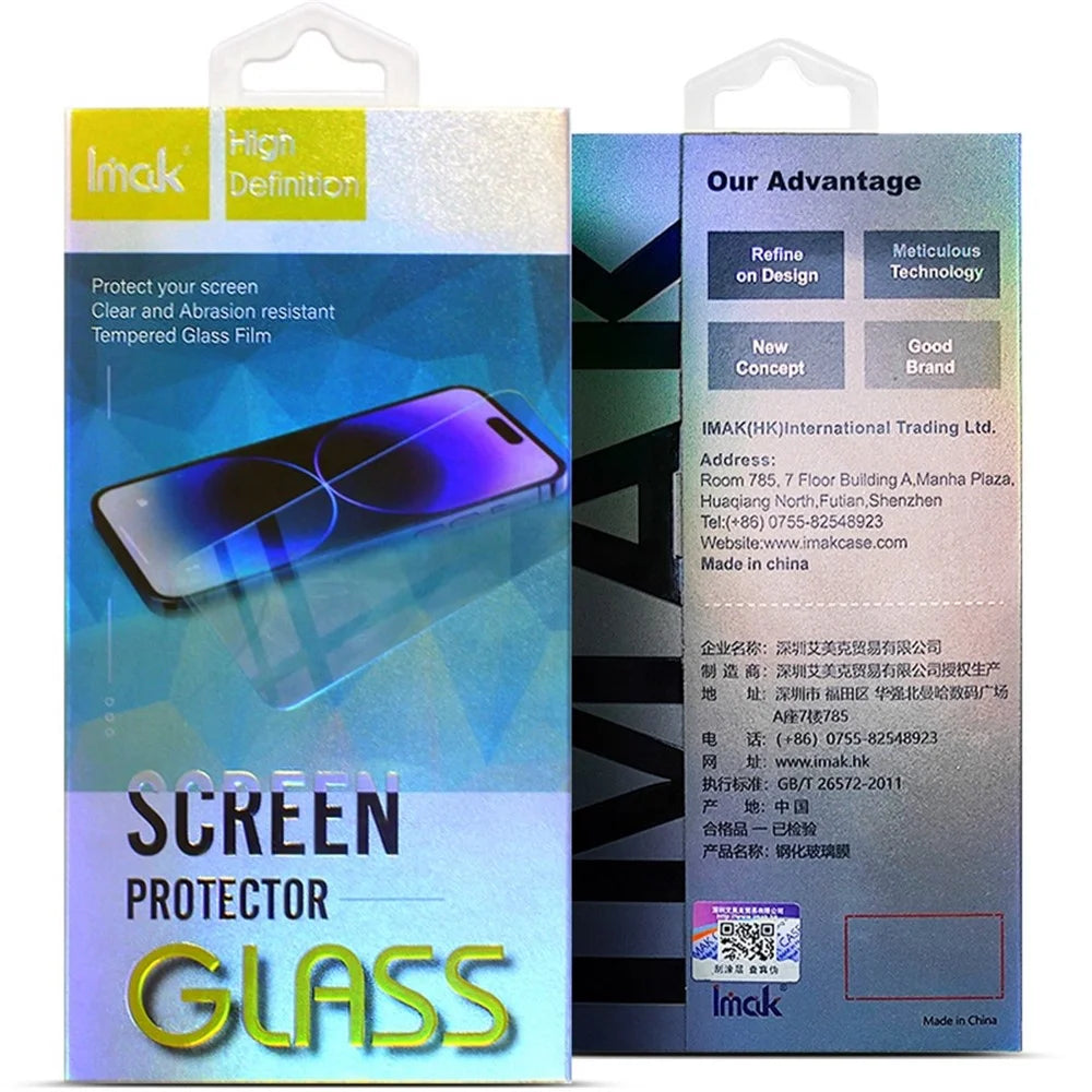 IMAK H Series for Oppo A17 4G / A17k 4G Anti-explosion Tempered Glass Film HD Clear Scratch-resistant Screen Protector - 7