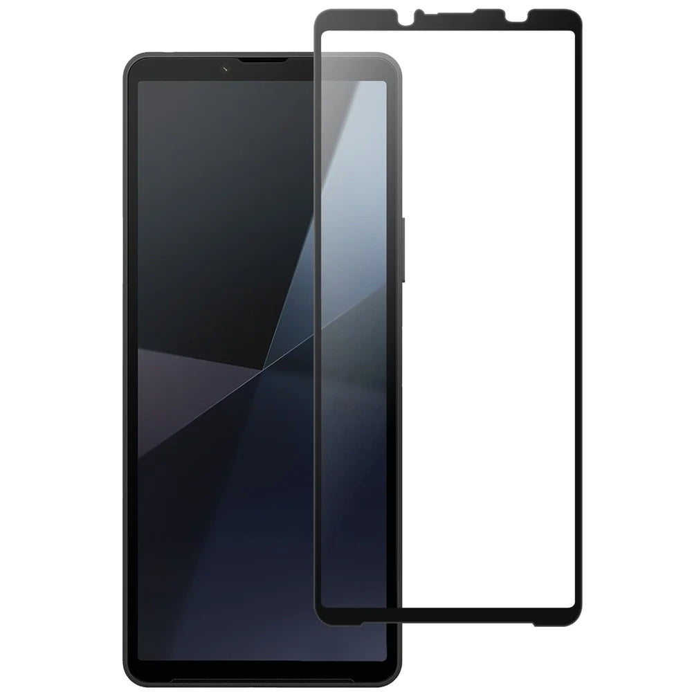 For Sony Xperia 10 VII AGC Tempered Glass with Black Edge Full Glue Full Coverage Screen Protector - 1