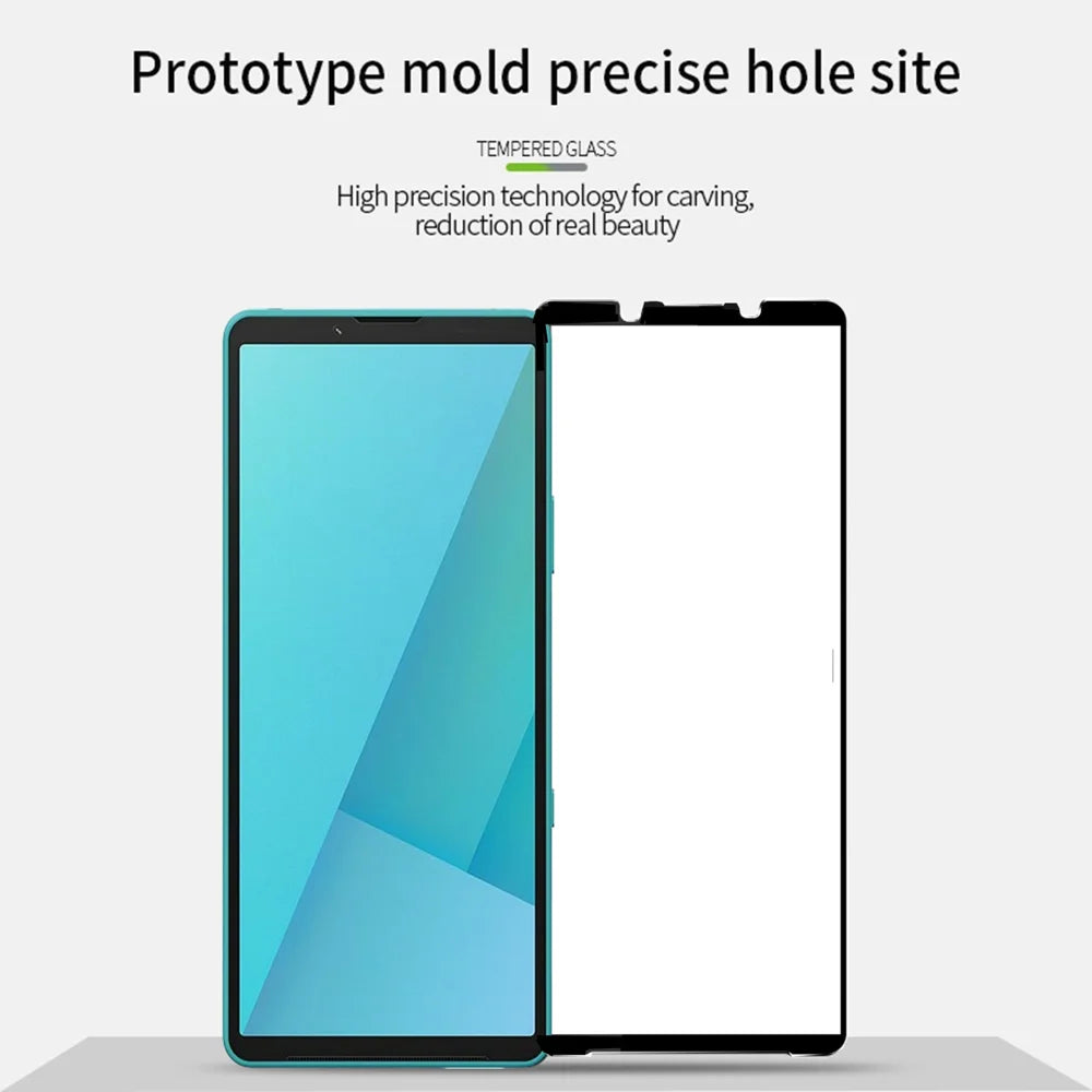 PINWUYO For Sony Xperia 10 VII Tempered Glass Film  JK Series-2 9H Full Screen Protector - Black - 3
