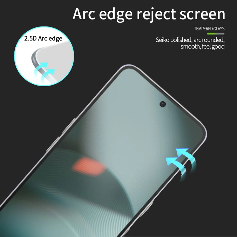 PINWUYO For Nothing Phone (3) 5G Tempered Glass Film  JK Series-2 9H Full Screen Protector - Black - 2