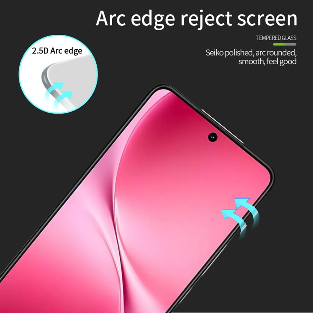 PINWUYO For vivo V60 Lite 4G / vivo V60 Lite 5G Tempered Glass Film  JK Series-2 9H Full Screen Protector - Black - 2
