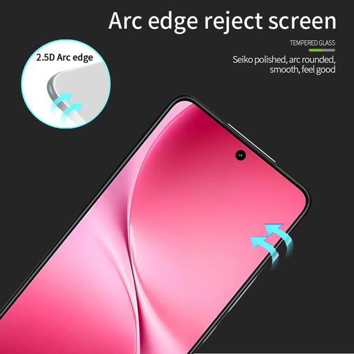 PINWUYO For vivo V60 Lite 4G / vivo V60 Lite 5G Tempered Glass Film  JK Series-2 9H Full Screen Protector - Black - 2