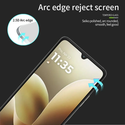 PINWUYO For Motorola Moto G06 Power 4G / G06 4G Tempered Glass Film JK Series-2 9H Full Screen Protector - Black - 2