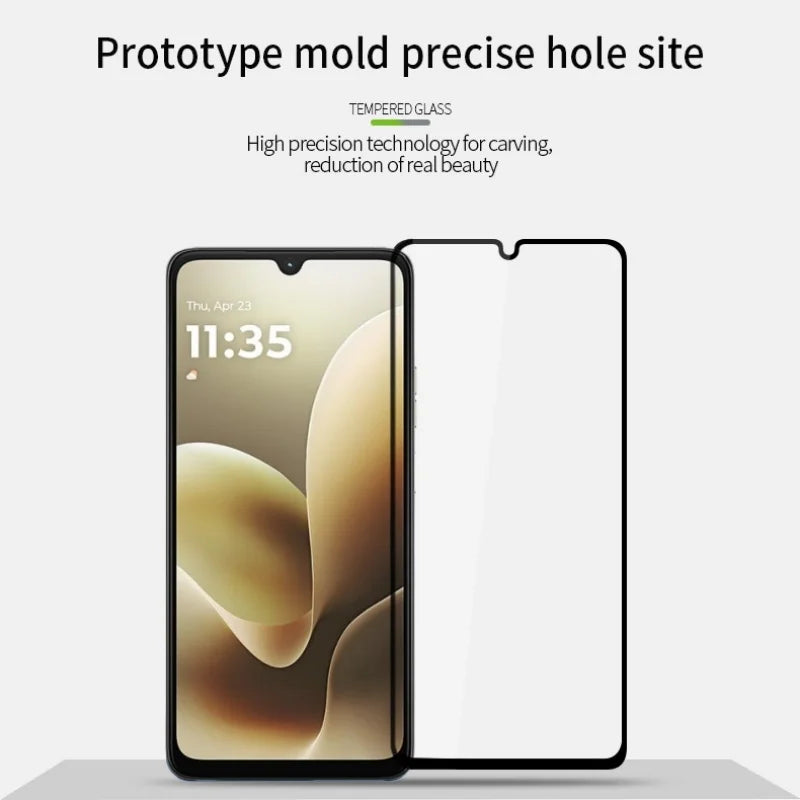 PINWUYO For Motorola Moto G06 Power 4G / G06 4G Tempered Glass Film JK Series-2 9H Full Screen Protector - Black - 3