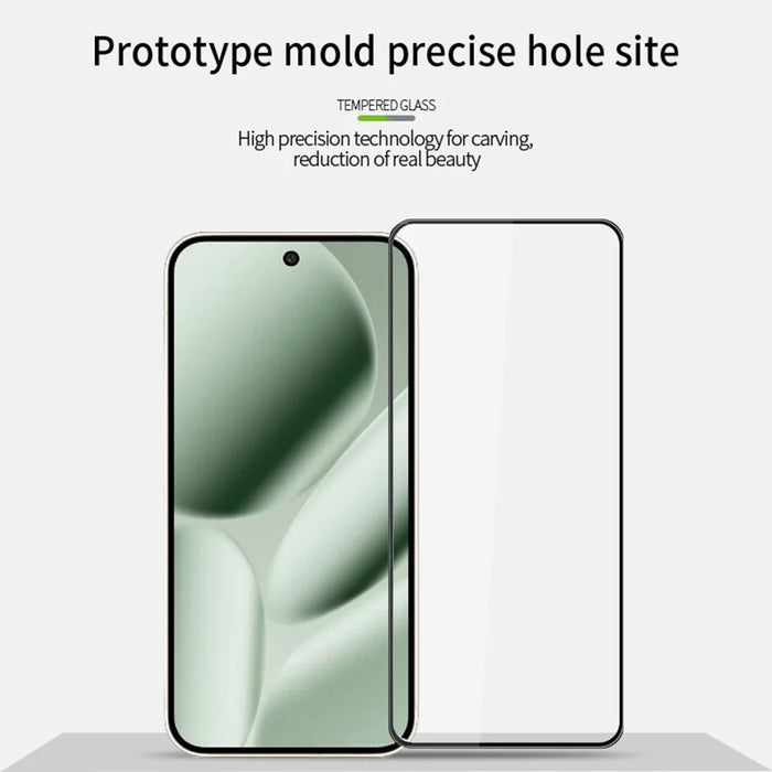 PINWUYO For Google Pixel 10 Pro XL Tempered Glass Film  Explosion-proof 9H 3D Full Screen Protector - Black - 3