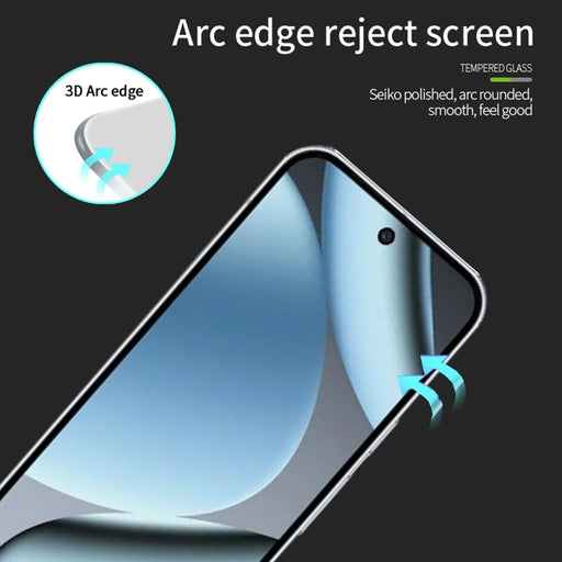 PINWUYO For Google Pixel 10 Pro / Google Pixel 10 Tempered Glass Film  Explosion-proof 9H 3D Full Screen Protector - Black - 2