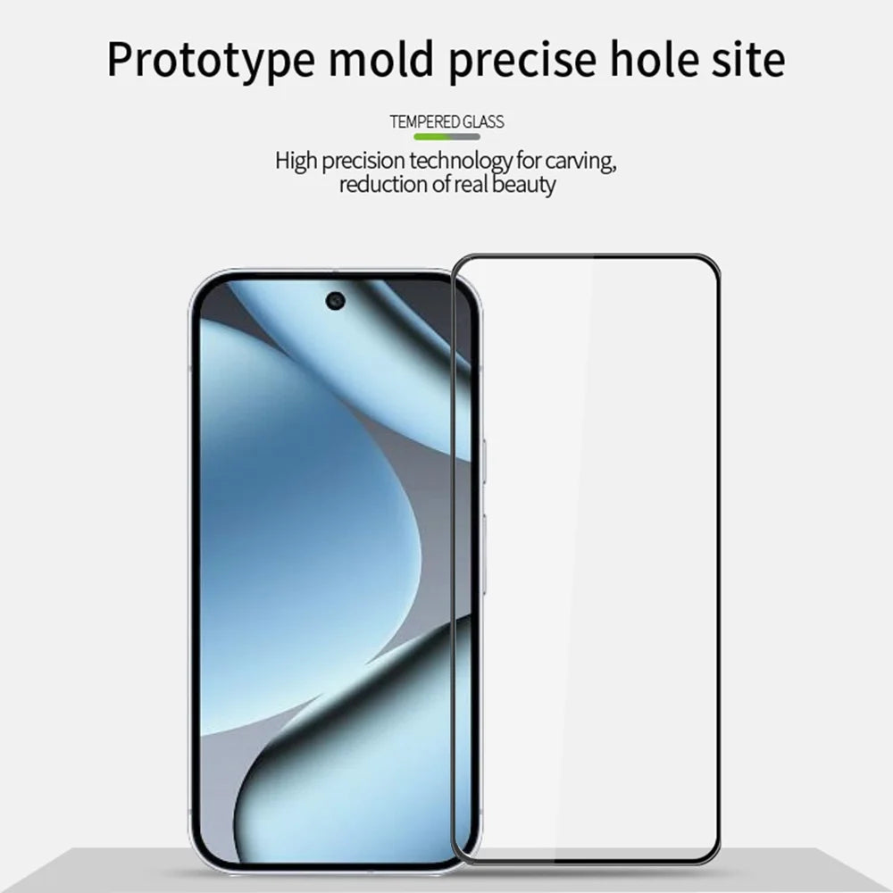 PINWUYO For Google Pixel 10 Pro / Google Pixel 10 Tempered Glass Film  Explosion-proof 9H 3D Full Screen Protector - Black - 3