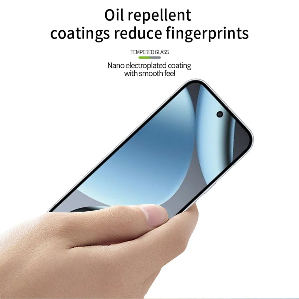 PINWUYO For Google Pixel 10 Pro / Google Pixel 10 Tempered Glass Film  Explosion-proof 9H 3D Full Screen Protector - Black - 4