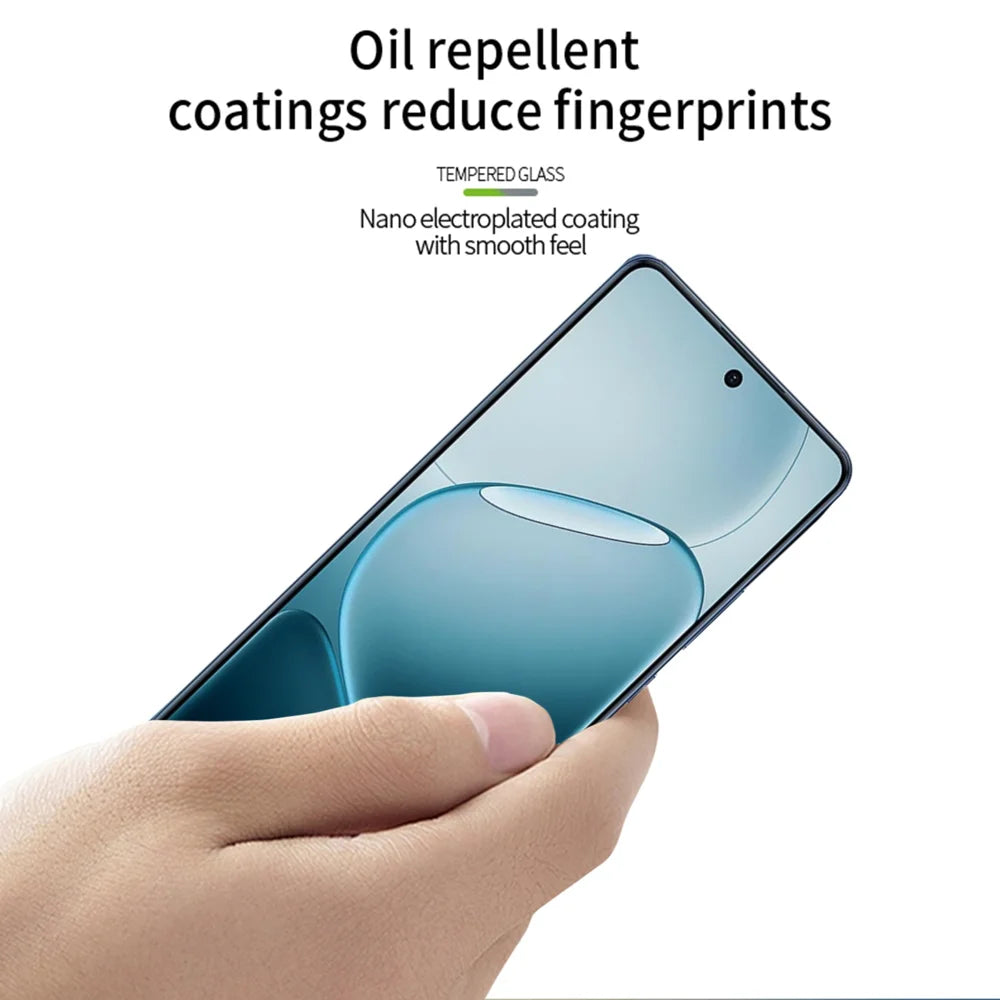 PINWUYO For Oppo A6 Max 5G / Oppo A6 GT 5G Tempered Glass Film  Explosion-proof 9H 3D Full Screen Protector - Black - 4