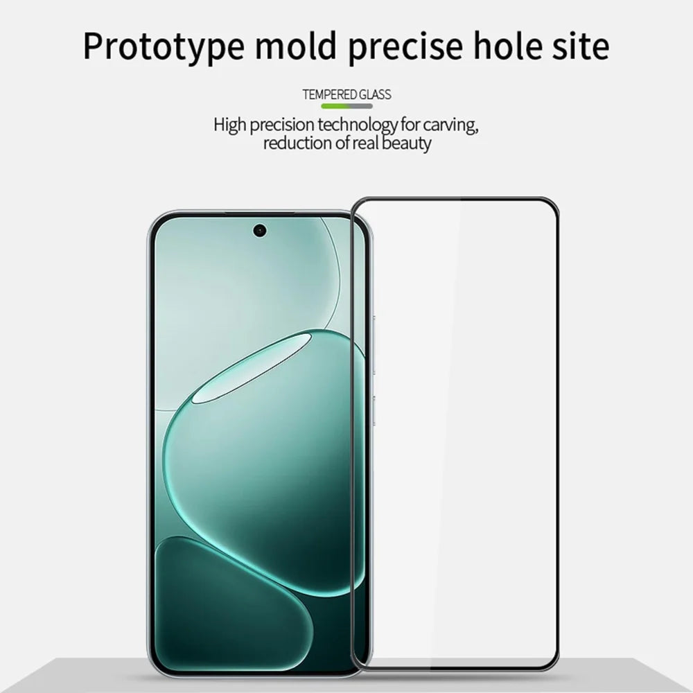 PINWUYO For Oppo A6 Pro 5G Tempered Glass Film  Explosion-proof 9H 3D Full Screen Protector - Black - 3