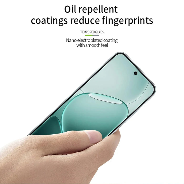 MOFI For Oppo A6 Pro 5G Screen Protector  9H Full Glue Full Coverage High Aluminum-Silicon Glass Film - Black - 4