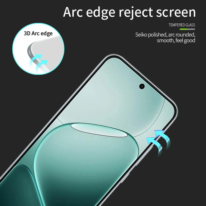 MOFI For Oppo A6 Pro 5G Screen Protector  9H 3D Curved Tempered Glass Film - Black - 2