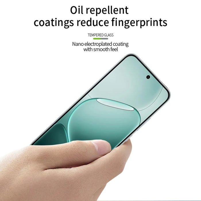 MOFI For Oppo A6 Pro 5G Screen Protector  9H 3D Curved Tempered Glass Film - Black - 4