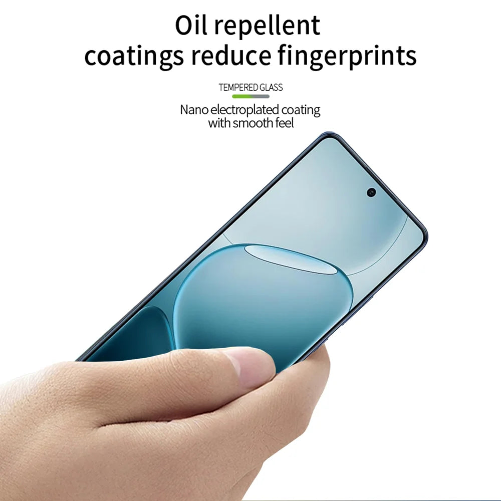 MOFI For Oppo A6 Max 5G / Oppo A6 GT 5G Screen Protector  9H 3D Curved Tempered Glass Film - Black - 4