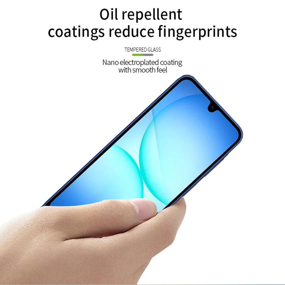 PINWUYO For Samsung Galaxy A17 5G Tempered Glass Film  Explosion-proof 9H 3D Full Screen Protector - Black - 4