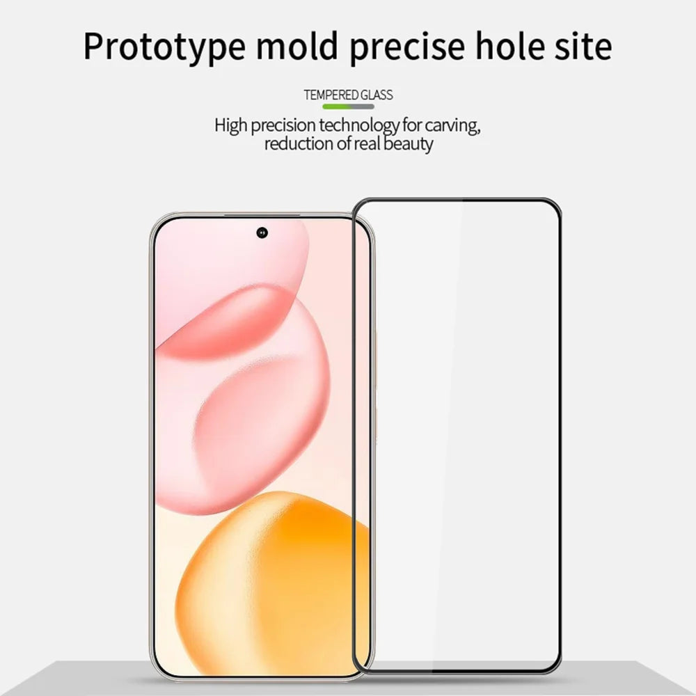 PINWUYO For Huawei Pura 80 Tempered Glass Film  Explosion-proof 9H 3D Full Screen Protector - Black - 3