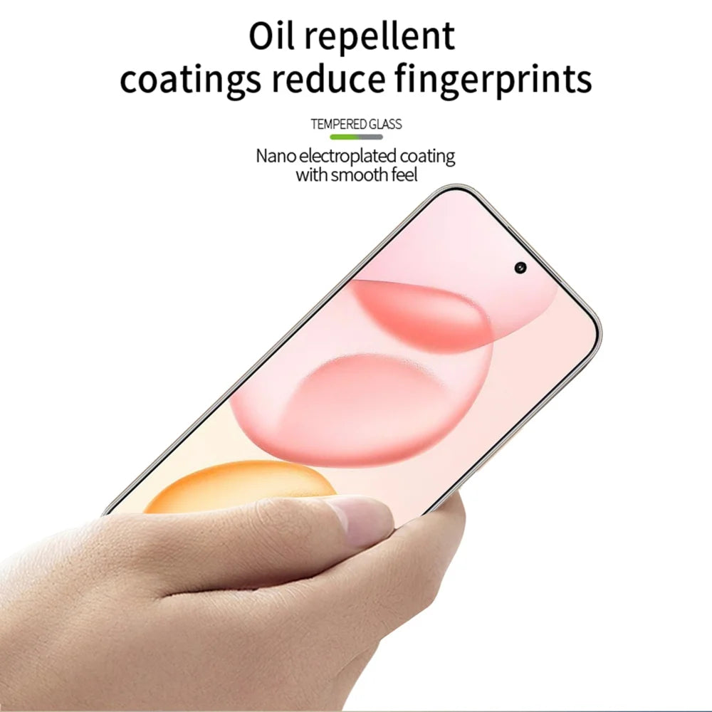PINWUYO For Huawei Pura 80 Tempered Glass Film  Explosion-proof 9H 3D Full Screen Protector - Black - 4
