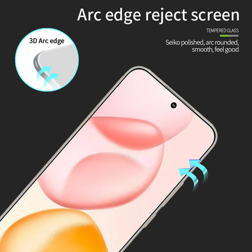 MOFI For Honor 400 5G (Global) Screen Protector  9H 3D Curved Tempered Glass Film - Black - 2